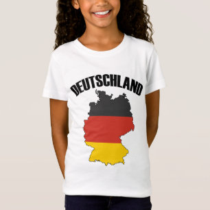 Deutschland Map - German Flag - Germany Travel T-Shirt