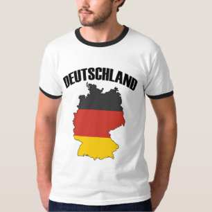 Deutschland Map - German Flag - Germany Travel T-Shirt