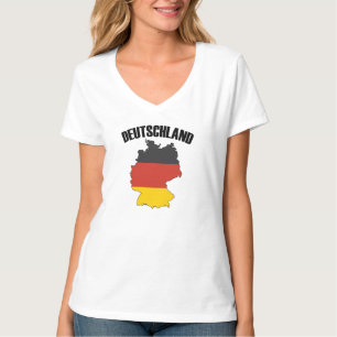 Deutschland Map - German Flag - Germany Travel T-Shirt