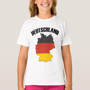 Deutschland Map - German Flag - Germany Travel T-Shirt