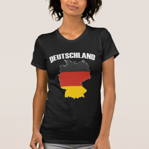 Deutschland Map - German Flag - Germany Travel T-Shirt