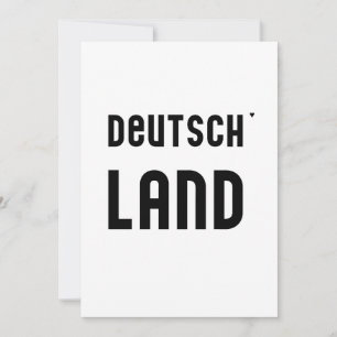 Deutschland - minimalistic typography card