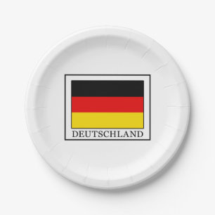 Deutschland Paper Plate