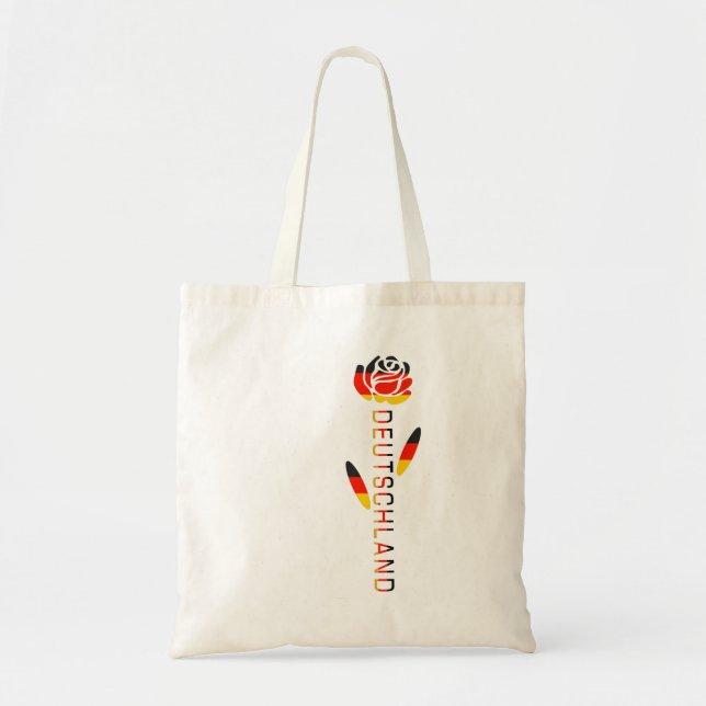 Deutschland Rose German Flag  Tote Bag (Front)