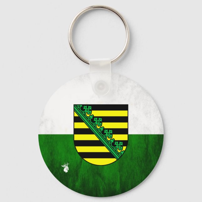 " Deutschland: SACHSEN... " Key Ring (Front)
