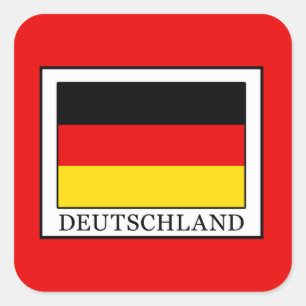 Deutschland Square Sticker
