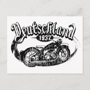 Deutschland Vintage Motorcycle Postcard
