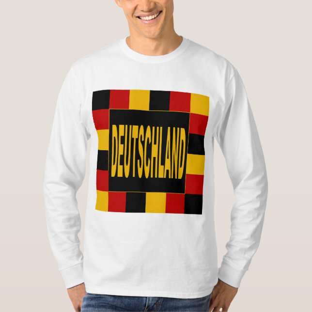 DEUTSCHLAND White Basic T-shirt (Front)