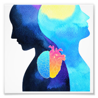 Deux âmes un cœur  photo print