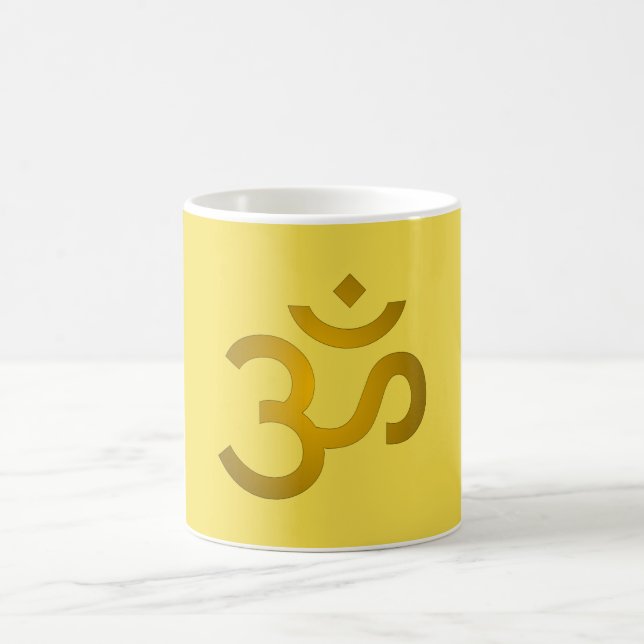 Devanagari om - Canary Coffee Mug (Center)