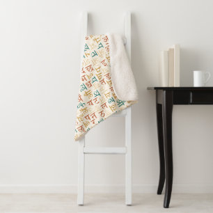 Devanagari Sherpa Blanket