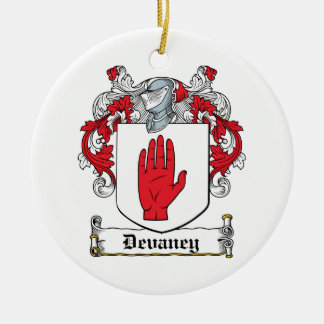 Devaney Family Crest Ceramic Tree Decoration