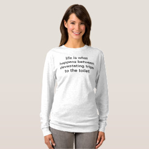 devastating trips to the toilet t-shirt
