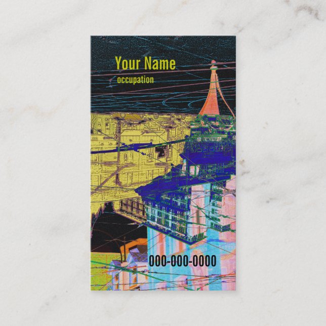 developer, architect, designer business card (Front)