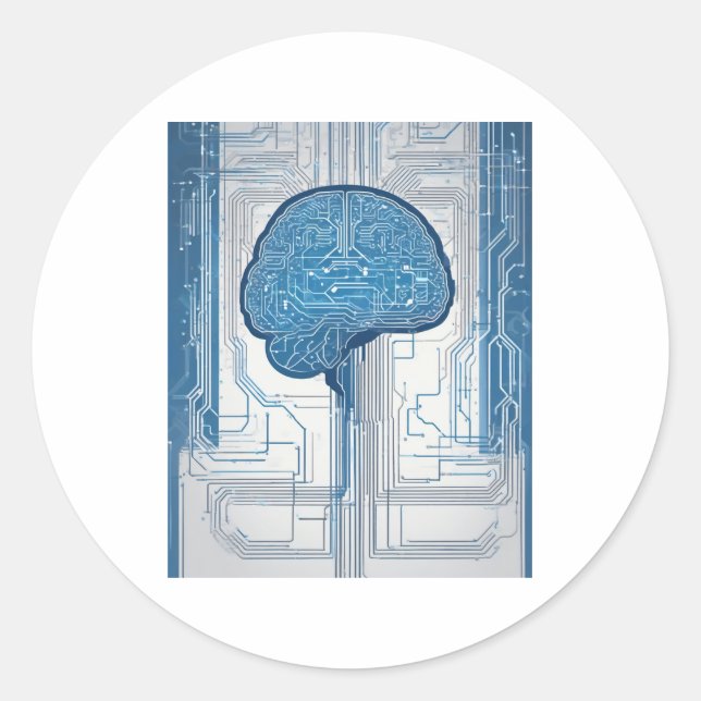 Developer Code Logic Geometric Tee for Software En Classic Round Sticker (Front)