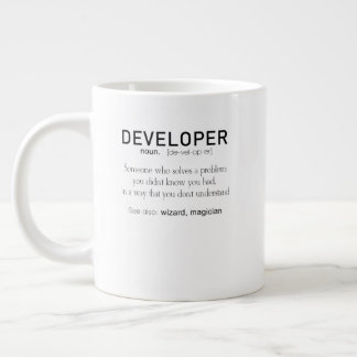 Developer Definition Coder Definition Funny Large Coffee Mug