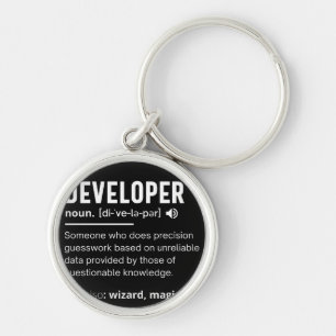 Developer Dictionary Definition Funny developers Key Ring