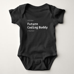 Developer Future Coding Buddy Cute Programmer Baby Bodysuit