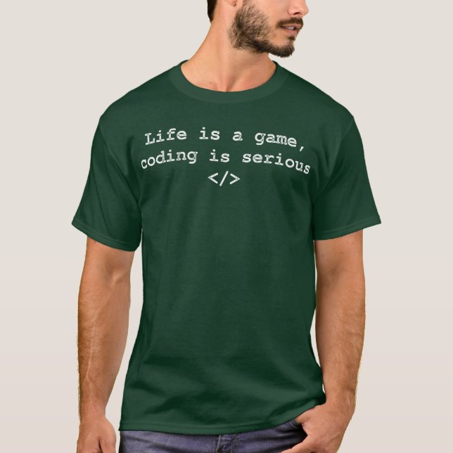 Developer Programmer Coding T-Shirt (Front)