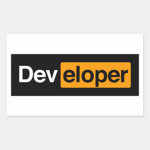Developer Rectangular Sticker