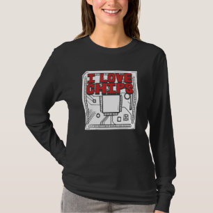 Developer Software Programmer Coding I Love Chips T-Shirt