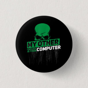 Developer Sysadmin Engineer Hacker Nerd Admin Code 3 Cm Round Badge
