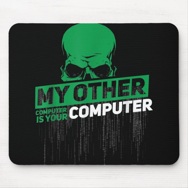 Developer Sysadmin Engineer Hacker Nerd Admin Code Mouse Pad (Front)