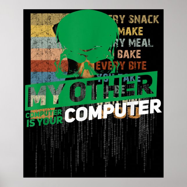 Developer Sysadmin Engineer Hacker Nerd Admin Code Poster (Front)