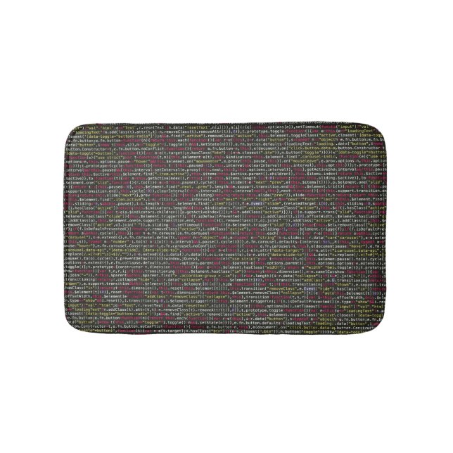 Developer's Terminal Pattern Bath Mat (Front)