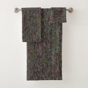 Developer's Terminal Pattern Bath Towel Set