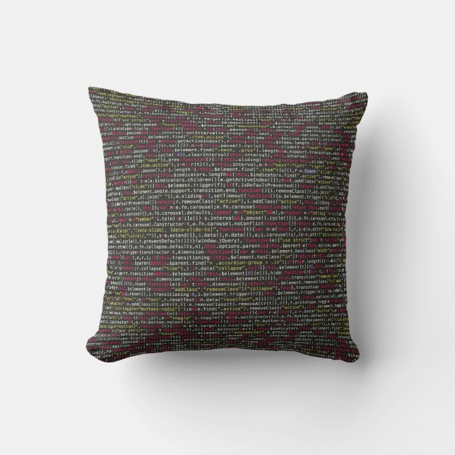Developer's Terminal Pattern Cushion (Front)