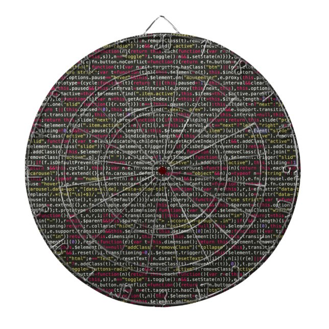 Developer's Terminal Pattern Dartboard (Front)