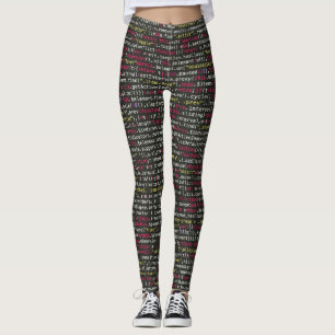 Developer's Terminal Pattern Leggings