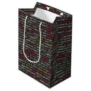 Developer's Terminal Pattern Medium Gift Bag