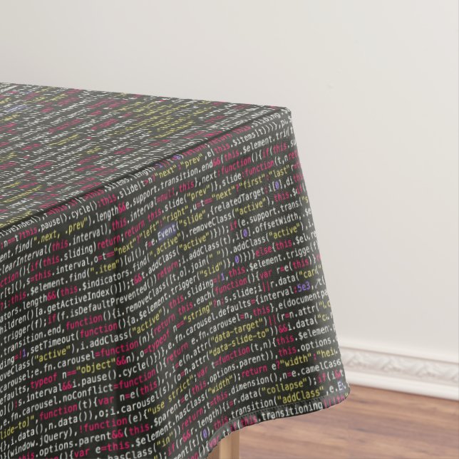Developer's Terminal Pattern Tablecloth (In Situ)