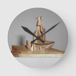 Development of a bottle in space, 1912 by Umberto Round Clock