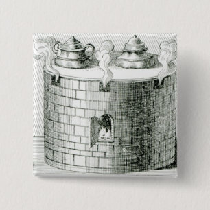 Devices for Keeping Water and Food Warm on 15 Cm Square Badge