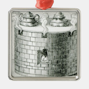 Devices for Keeping Water and Food Warm on Metal Tree Decoration