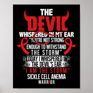 Devil2- Sickle Cell Anaemia Awareness Supporter Ri Poster