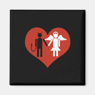 Devil and Angel in Love - Magnet