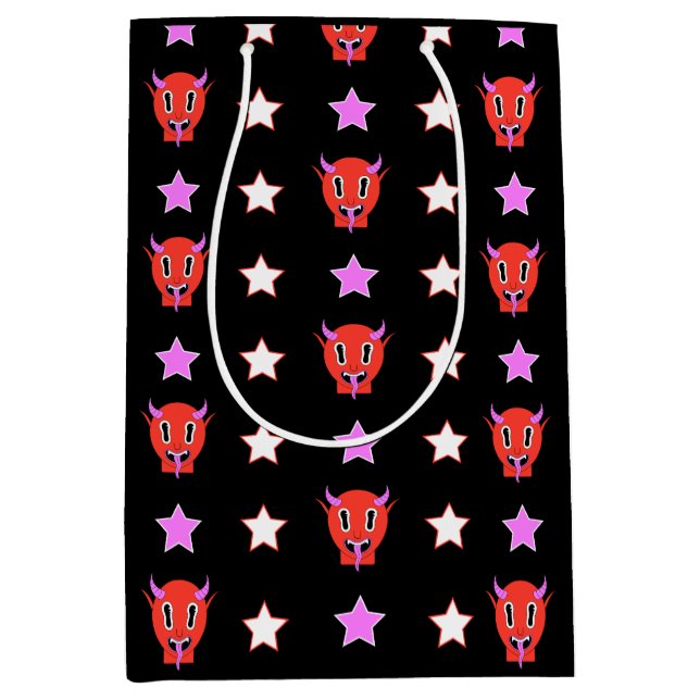 Devil and Stars  Medium Gift Bag (Front)