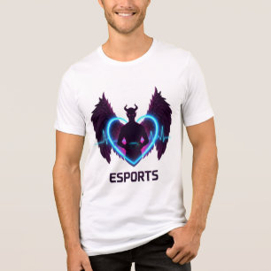 Devil Angel Gamer – Heart of Esports Tri-Blend Shirt