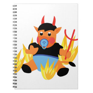 devil baby spiral notebook