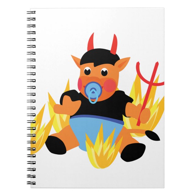 devil baby spiral notebook (Front)