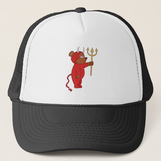 Devil Bear Trucker Hat (Front)
