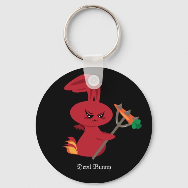 Devil Bunny Key Ring (Front)