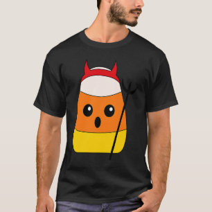 Devil Candy Corn Costume Halloween Puns Are So Cor T-Shirt