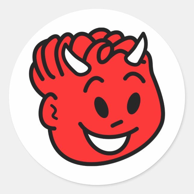 Devil Child Classic Round Sticker (Front)