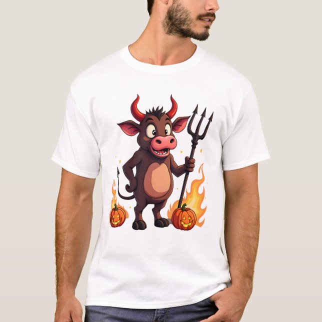 Devil Cow Mischief T-Shirt (Front)