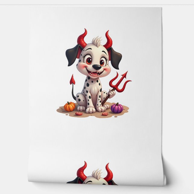 Devil Dalmatian Mischief Wallpaper (Unrolling)